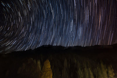 Low angle view of sky at night