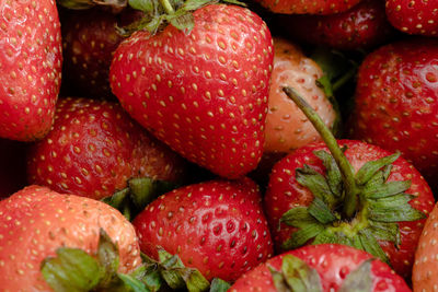 Full frame shot of strawberries