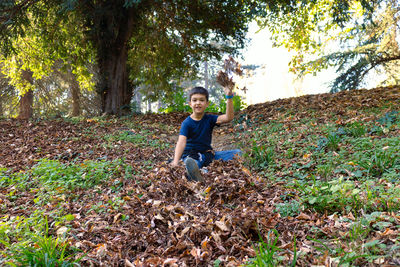 Full length portrait of boy