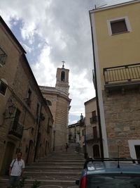 Low angle view of buildings against sky