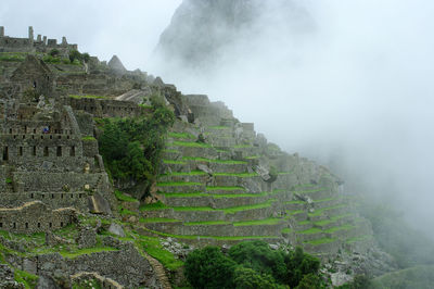 Steeps of the machu picchu