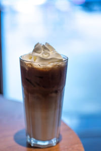 Close-up of coffee on table