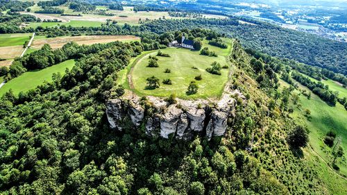 High angle view of landscape