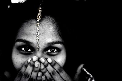 Close-up portrait of girl