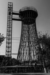 Low angle view of ferris wheel against sky