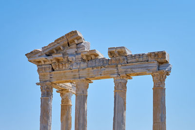 Temple of apollo in side, antalya,