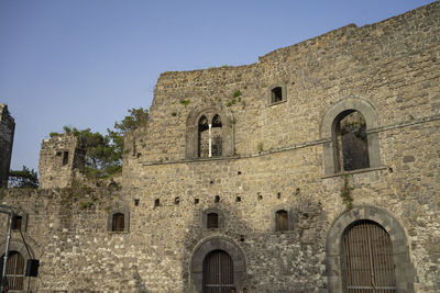 Low angle view of historical building against sky