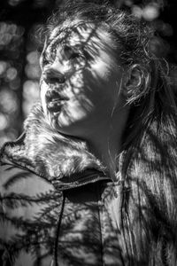 Close-up portrait of a woman