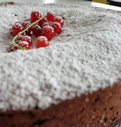 Close-up of strawberry on table