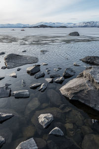 Scenic view of sea against sky