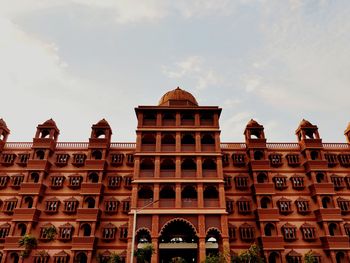 Low angle view of historical building against sky