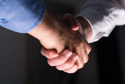 Close-up of hands