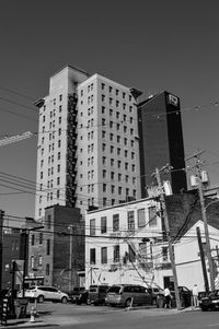 Low angle view of buildings against sky