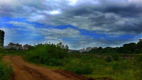 Scenic view of landscape against sky