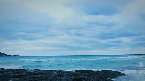 Scenic view of sea against sky