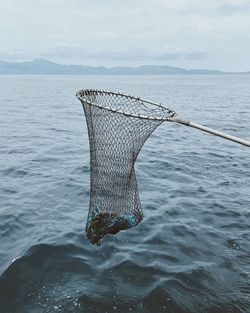 Fishing nets on the mediterranean sea
