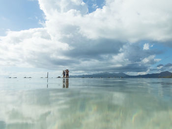 Scenic view of sea against sky