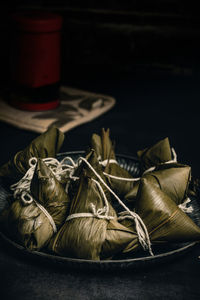 Zongzi is a delicacy that chinese people must eat during the dragon boat festival 