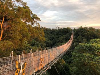 Panoramic view of bridge against sky