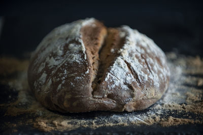 Close-up of bread on table