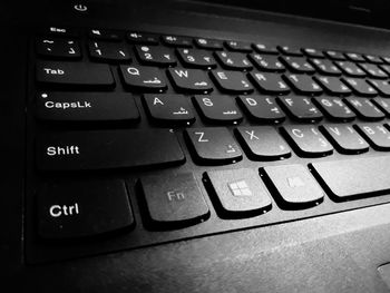 Close-up of computer keyboard