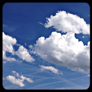 Low angle view of cloudy sky