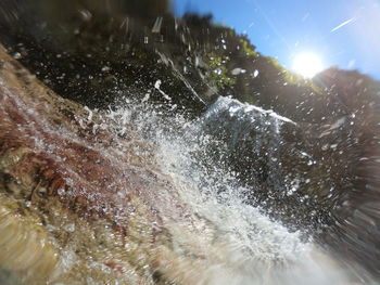 Close-up of splashing water