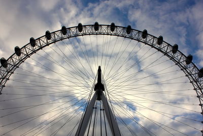 Low angle view of ferris wheel