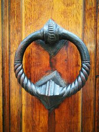 Close-up of door knocker