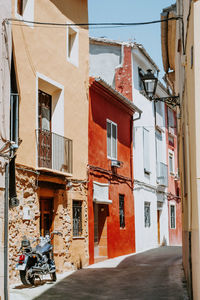 Coloured street in spanish town