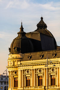 Exterior of building against sky in city