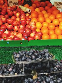 Fruits for sale at market stall