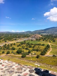 Scenic view of landscape against sky