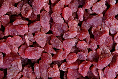 Full frame shot of dried food