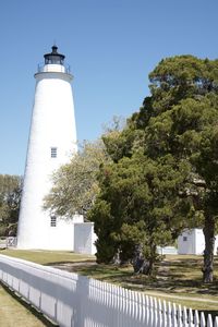 Lighthouse against clear sky