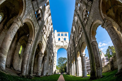 Low angle view of historical building