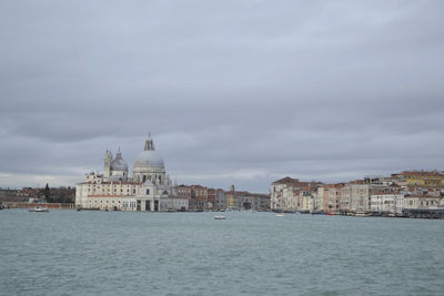 View from the boat to venecia at summer