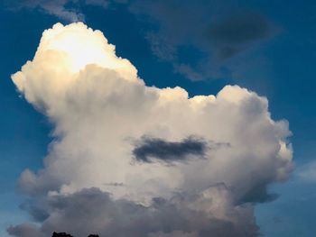 Low angle view of clouds in sky