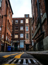 Low angle view of buildings against sky