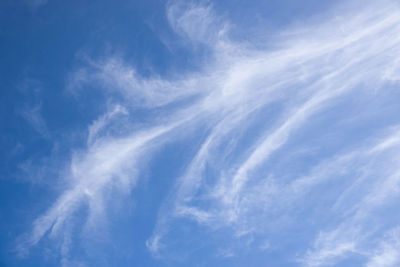 Low angle view of clouds in sky