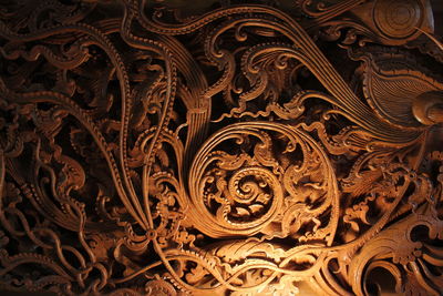 Close up of carvings