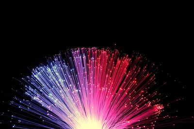 Low angle view of firework display
