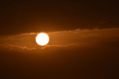 Scenic view of sunset against sky