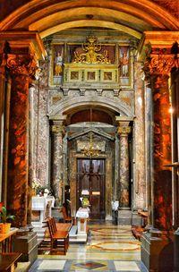 View of ornate interior