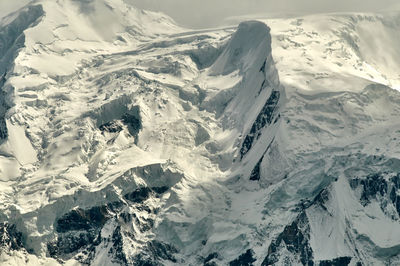 Scenic view of snowcapped mountains