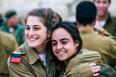 Portrait of a smiling young couple