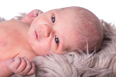 Close-up portrait of baby boy