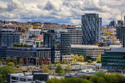 Cityscape against sky