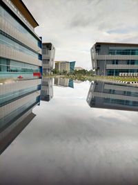 Low angle view of building against sky