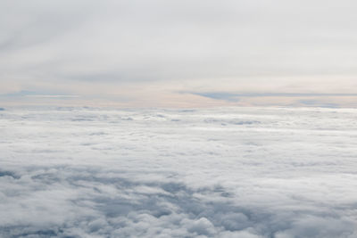 Aerial view of cloudscape